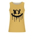 thumbnail image 5 of Camisetas de Tanque de los Hombres Tanque de los Hombres Incolor Gradiente de Impresión Cuello Redondo Correa Delgada Fuga Atrás Regular Casual Deportes Blusas de Tanque, 5 of 5