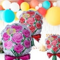 thumbnail image 3 of unbranded 6Ud Globos Decorativos De Aluminio Con Flores De Rosa Para Fiestas Y Eventos Especiales, 3 of 7