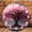 Cherry Blossom Tree, variant on 12 Inch Wall Clock, Glittery Clock Wooden Round Wall Clocks with Silent Non-Ticking Quartz Movement, Battery Operated, Art Decor Hanging Clock for Kitchen, Bathroom, Bedroom, Living Room