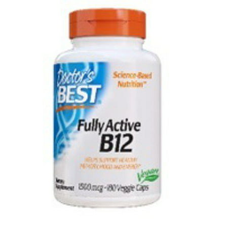 Fully Active B12 1,500 mcg Doctors Best 180 VCaps (Best Doctors For Testosterone Replacement Therapy)