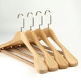 thumbnail image 2 of High-Grade Wooden Suit Hangers for Men and Women - Vintage Solid Wood Wide Shoulder Coat Hangers for Clothing Stores and Home C, 2 of 6