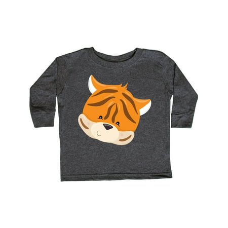 

Inktastic Cute Tiger Head Gift Toddler Boy or Toddler Girl Long Sleeve T-Shirt
