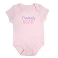 thumbnail image 2 of Baby Essentials Newborn Baby Girls 0 Months Mama’s Bestie Daddy’s Girl 6 Piece Bodysuit Set, 2 of 8