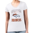 thumbnail image 4 of Women's G-III 4Her by Carl Banks White Denver Broncos Super-Slim Fit Lightweight Team Logo Graphic V-Neck T-Shirt, 4 of 5