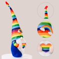 thumbnail image 3 of Rainbow Gnome Pride Gift Lucky Handmade Plush Doll Elf Decoraciones, 2 piezas Escandinavo Colorido Granja Cocina Adornos de mesa para LGBTQ Cheer Up Decoración de bandeja escalonada Fokelyi WMZY-376, 3 of 6