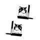 thumbnail image 5 of 2 Sujetalibros Metálicos con Forma de Gato, Soporte para Libros, Elegantes, Ahorran Espacio, Resistentes Al óxido, Organizador de Libros para, 5 of 7