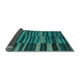 thumbnail image 2 of Ahgly Company Indoor Square Abstract Light Blue Modern Area Rugs, 4' Square, 2 of 4