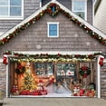 thumbnail image 4 of Hometravel Christmas Garage Background Cloth, Festive Photography Prop Backdrop, Seasonal Hanging Fabric for Photo Shoots, Holiday Atmosphere Creation, 4 of 6
