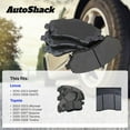 thumbnail image 3 of AutoShack Front Premium Ceramic Brake Pad Set Replacement for 2005-2025 Toyota Tacoma 2003-2024 Toyota 4Runner 2010-2023 Lexus GX460 2003-2009 Lexus GX470 4-PC, 3 of 5