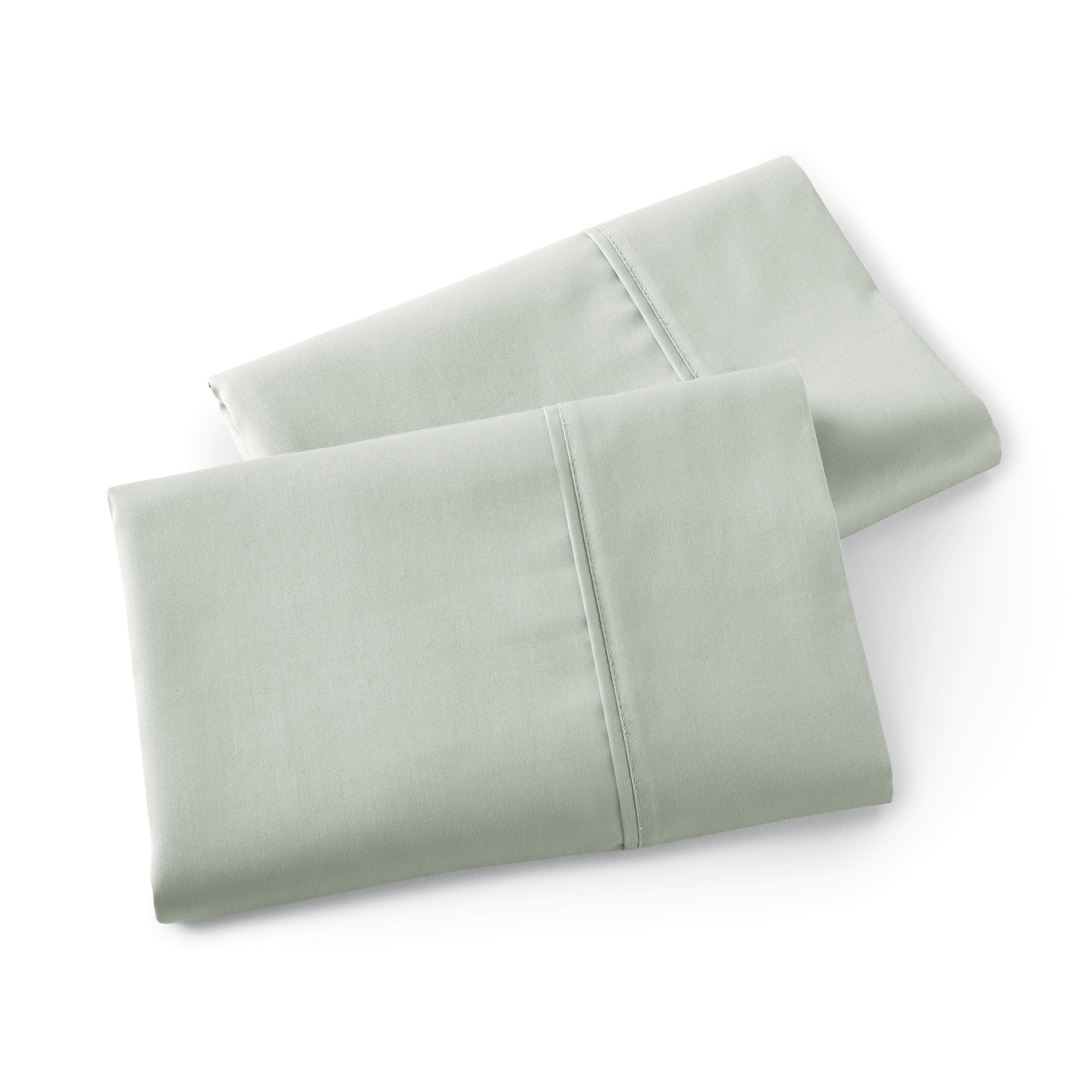 Better Homes & Gardens 2-Piece 300 Thread Count Soft Sea Cotton Sateen Pillowcase Set, Standard/Queen