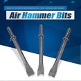 thumbnail image 2 of 3Pcs Air Hammer Pneumatic Chisel Set Extra Long Hammer Pneumatic Drill Bit Set, 2 of 5