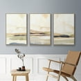 thumbnail image 5 of Abstract Neutral Tone Framed Wall Art – Slate Movement I – Premium Gallery Wrapped Canvas, L Floating Frame, 3 Piece Set, Ready to Hang, 5 of 9