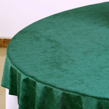 Efavormart 72"x 72" Hunter Green Premium Velvet Square Table Overlay Square Tablecloth Cover For Wedding Party Event Banquet