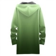 thumbnail image 5 of idosla Long Fleece Hoodies for Women Zip Up Hoodie Trendy Casual Oversized Tunic Sweatshirts Fall Winter Jacket Coat Outerwear (Green, L), 5 of 5
