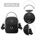 thumbnail image 3 of Bolso de mano de moda para mujer Bolso tipo cartera impermeable de gran capacidad (negro), 3 of 7