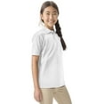 thumbnail image 5 of Classroom School Uniforms Adult Short Sleeve Pique Polo CR832X, 2XL, SS White, 5 of 7