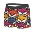 thumbnail image 2 of Disketp Fox Face Men'S Boxer Briefs,Soft And Breathable Cotton Underwear With Comfortflex Waistband, 2 of 8