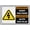 Warning Sign 1, variant on Bridge Closed Sign 8"x12", Aluminum Tin Warning Signs for Home Outdoor Garden, High Visibility Traffic Sign for Road