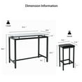 thumbnail image 3 of Counter High Dining Table Set, Modern 5 Pieces Pub Table Set, Breakfast Nook Corner Dining Set, Contemporary High Counter Dining Table Set for Bar Pub Bistro Kitchen Restaurant, JA1608, 3 of 9