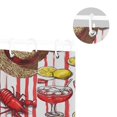 thumbnail image 5 of Yayeee Shower Curtain with Hooks 72"x72" Waterproof Fabric Bathroom Hanging Decor, Red Lobster, 5 of 5