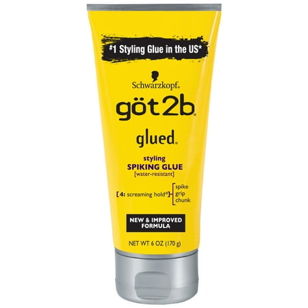 Got2b Glued Styling Spiking Hair Glue, 6 Ounce (Best Hair Gel For Black Men)