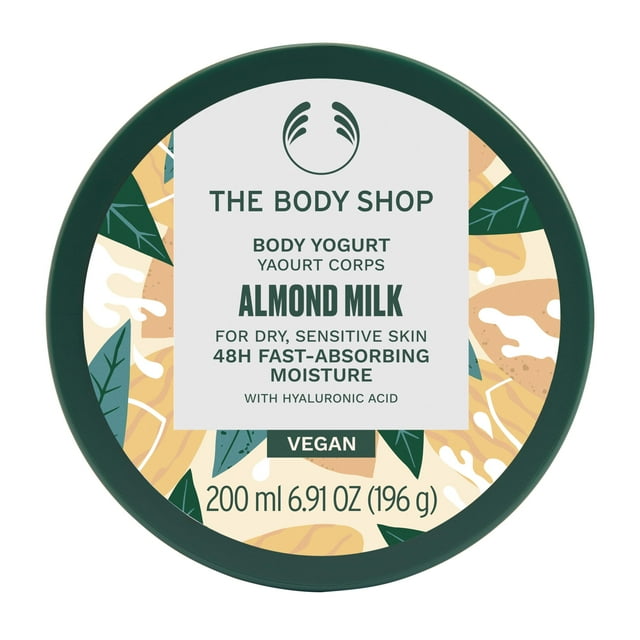 Crema hidratante The Body Shop, leche de almendras, yogur corporal, 200 ml