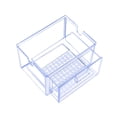 thumbnail image 4 of Sistema de filtración de filtro de acuario con cajón, bandeja de goteo, tipo colgante, fácil de instalar. Claro, 4 of 9