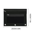 thumbnail image 3 of AuroraX 10 Pack Pencil Pouch For 3 Ring Binder,Black Pencil Case Clear,For Study, 3 of 3