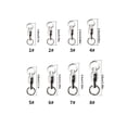thumbnail image 4 of QualitChoice 5Pcs Roulement Pivotants Connecteur Roulement Robuste Tirant Anneaux Solides Pièces de Crochet de Pêche Portables en Acier Inoxydable 1 6, 4 of 4