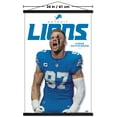 thumbnail image 3 of NFL Detroit Lions - Aidan Hutchinson Feature Series 25 Wall Poster with Magnetic Frame, 22.375" x 34", 3 of 5