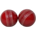 thumbnail image 2 of Cricket Match Sports Red Leather Balls A Grade Hand stitched For World Cup (Set of 2), 2 of 2