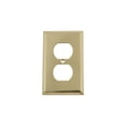 thumbnail image 1 of Nostalgic Warehouse 719920 New York Switch Plate with Outlet, Polished Brass, 1 of 3