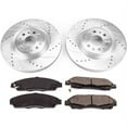 thumbnail image 3 of PowerStop Front Z23 Evolution Sport Carbon-Fiber Ceramic Brake Pad and Drilled & Slotted Rotor Kit Fits: BUICK CADILLAC Select Models K7883, 3 of 3