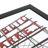 ArtToFrames 17x20 inch Black Picture Frame, Black MDF Poster Frame ...
