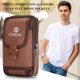 thumbnail image 3 of Bolsa Riñonera de tela Oxford para hombre, riñonera, riñonera portátil para teléfono (estilo 1 marrón) JShteea Para Estrenar, 3 of 8