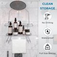 thumbnail image 6 of TreeLen Hanging Metal Shower Caddy over Shower Head, Rustproof Bathroom Organizer, 6 of 9