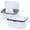 black white and grey, variant on 2 Pack Baby Wipes Dispenser Wipe Holder with Lids, Refillable Wipe Container Case for Bathroom Travel, Wipe Holder Keeps Wipes Fresh