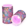 thumbnail image 7 of Yayeee Flameless Candles with Remote Flickering Battery Operated Multi Color Changing, Charming Floral Pattern, 7 of 7