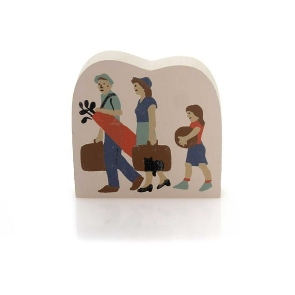 Cats Meow Village ON VACATION Wood Accessory Retired 1991 192