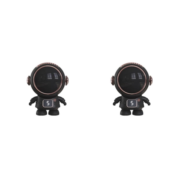 Ventilador recargable USB Wosthever dispositivo de refrigeración inalámbrico para dormitorio de escritorio Negro 2Conjunto