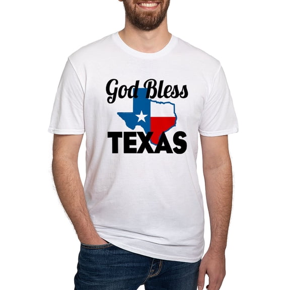 CafePress - God Bless Texas T Shirt - Fitted T-Shirt, Vintage Fit Soft Cotton Tee