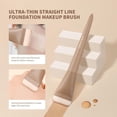 thumbnail image 3 of DOCOLOR Flat Top Foundation Brush - 1.2" Professional Kabuki Brush for Streak-Free Liquid, Cream & Powder - Khaki, 3 of 10
