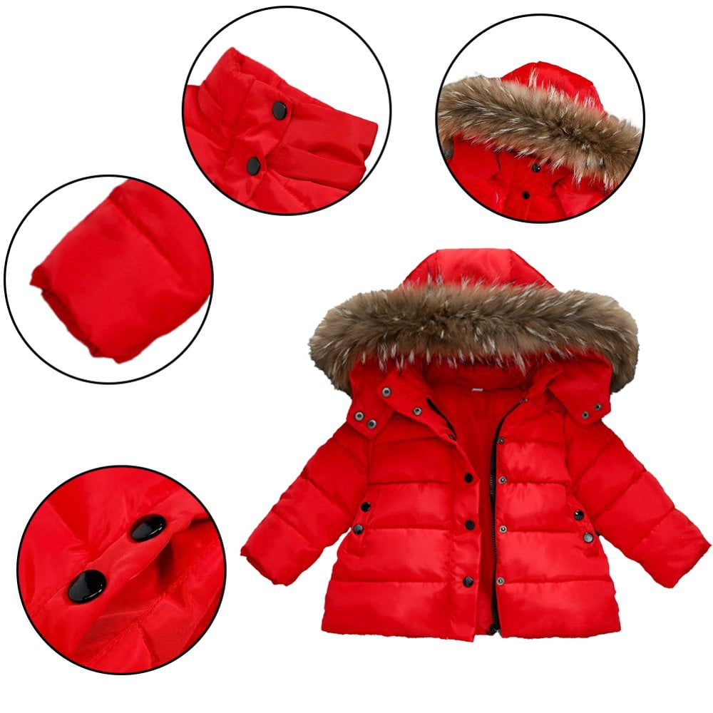 Manteau Hiver Bébé Garçon - Veste Polaire à Capuche, Coupe-vent, Chaud - 3