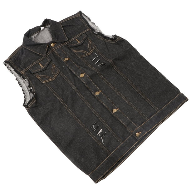Jean vest mens walmart clearance