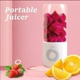 thumbnail image 4 of Wovilon 400Ml Portable Blender, One-Handed Drinking Mini Blender For Shakes And Smoothies, Personal Blender With Rechargeable Usb, Made With Bpa-Free Material Juicer, 4 of 7
