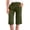 Green, variant on Shorts for Women Knee Length High Waisted Dressy Casual Patch Pocket Chino Elastic Waist Long Shorts 2026 Green XXL