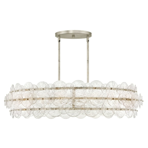 Fredrick Ramond Fr30124 Rene 8 Light 45" Wide Ring Chandelier - Glacial