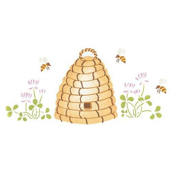 Beehive Wall Stencil SKU #1071 by Designer Stencils