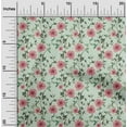 thumbnail image 2 of oneOone Cotton Cambric Mint Green Fabric Floral Sewing Craft Projects Fabric Prints By Yard 42 Inch Wide, 2 of 4