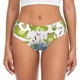 thumbnail image 1 of Fotbe Cartoon Frogs Calzones Estampados para Mujer – Ropa Interior de Algodón, Cómoda, Suave y Elástica-4X-Large, 1 of 6